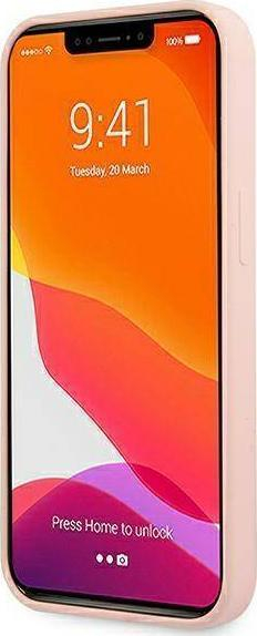 Futrollë telefoni Guess GUHMP13MLSLMGLP për iPhone 13, silikon, MagSafe, rozë e çelët