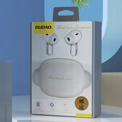 Kufje pa kabëll Dudao U21 TWS, Bluetooth 5.4, ANC ENC, të bardha