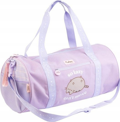 Спортска чанта Пушин Gym Bag, 30x50x13 cm, со ремен за рамо, виолетова