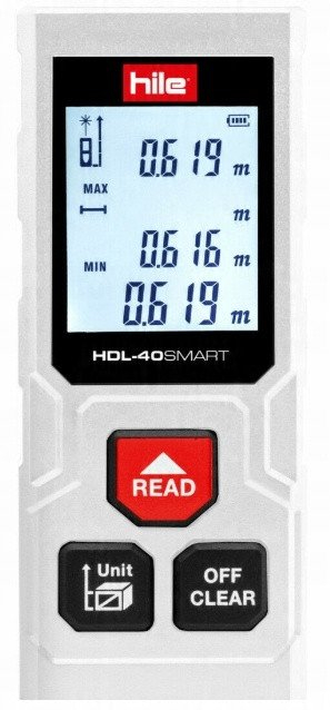 Matës distancash me lazer HDL 40Smart, 40 m, LCD, i zi
