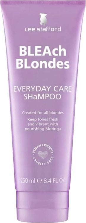 Шампон за коса Lee Stafford Bleach Blondes Everyday Care, 250ml, за руса коса