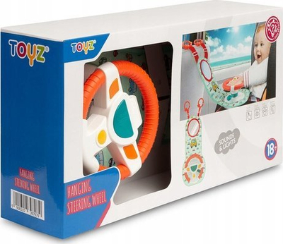 Едукативна играчка TOYZ со волан, светла и мелодии, шарена