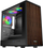 Куќиште за компјутер EVOLVEO Panthera, mATX Midi Tower, 3x вентилатор ARGB 120mm, дрвен панел, црна стаклена страна