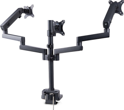Mbajtëse tavoline për 3 monitorë StarTech Triple Monitor Desk Mount, deri 27", VESA 75x75 100x100, e zezë