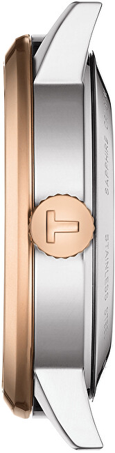 Orë dore për meshkuj Tissot Classic Dream Swissmatic, e argjendtë/e artë rozë