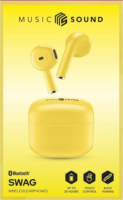 Kufje wireless in ear Cellularline SWAG BT, me etui karikimi, blu