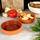 Set tasa pjekjeje Excellent Houseware, 2 copë, 450ml, ngjyrë terakote