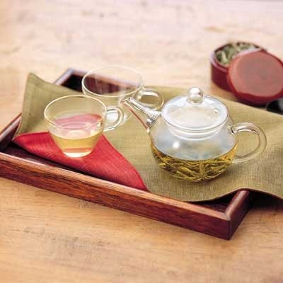 Çajnik xhami Hario Asian Teapot Round, 180ml, me filtër inox, transparent