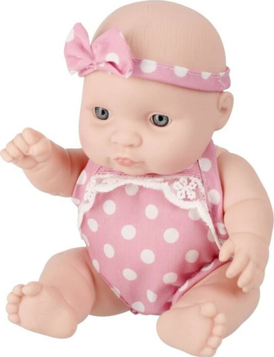 Kukull bebe Mega Creative Baby Mibebe, 20cm, plastikë edhe tekstil, ngjyra mikse