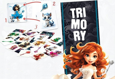Loja memorie TRIMORY Fairies Jawa, për fëmijë dhe të rritur, me ilustrime zanash, shumëngjyrëshe