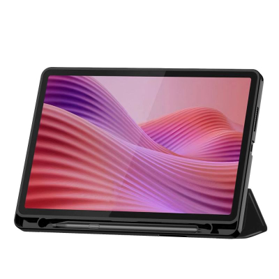 Заштитна футрола за таблет Tech-Protect SmartCase Pen, за Lenovo Tab 10.1 TB-311, со sleep/wake функција, со држач за стилус, црна
