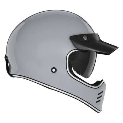 Helmeta për motor Nox Premium Seventy II, full face, me mburojë dielli, e zezë