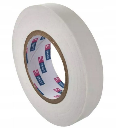 Shirit izolues Emos, PVC, 19mm, 20m, i bardhë