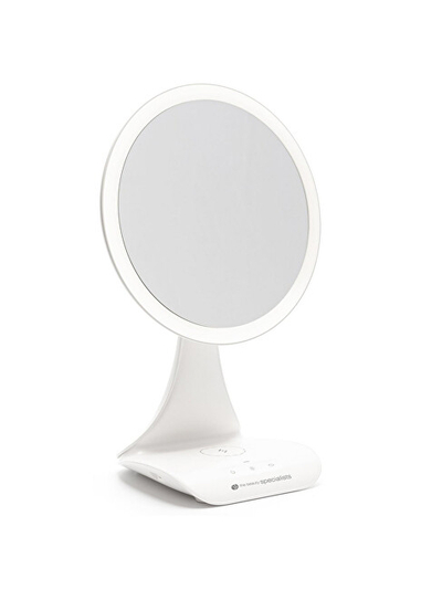 Pasqyrë kozmetike Rio-Beauty Rechargeable X5 Magnification Mirror with Built-In Charging Station, e bardhë