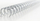 Spirale metalike GBC RG810697, A4, 9.5mm, ngjyrë argjend