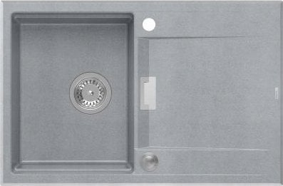 Lavaman kuzhine Sink Owen OWEN 111 GraniteQ, 1 kazan, Push2Open, silver stone