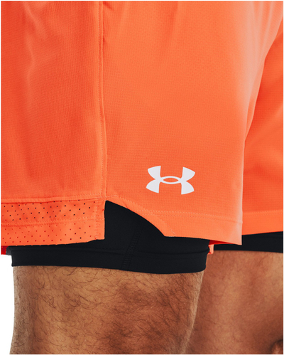 Кратки спортски панталони Under Armour UA Vanish 2-in-1, машки, портокалови