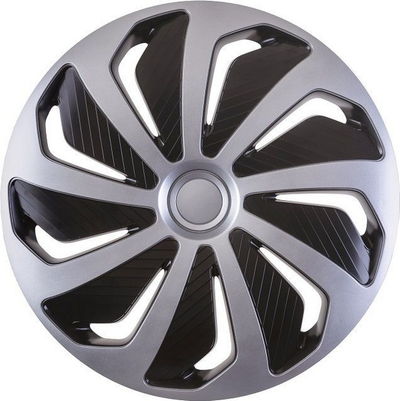 Капаци за тркала Versaco 10670, 14\", сет, црно сребрени