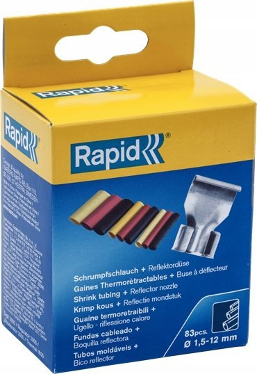 Set gryke reflektuese me tuba termo‑tkurrës Rapid 5000209, 83 copë, 1.5‑12 mm, shumëngjyrësh