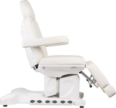 Електрична козметичка столица Azzurro 708BS Pedi Pro Exclusive, 3 мотори, со греење, бела