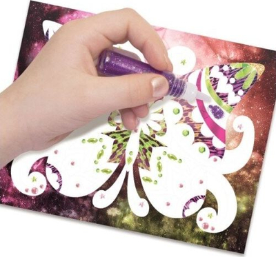 Set krijuese Nebulous Stars Glitter &amp; Foil Art, 3 tablo, 7+, shumëngjyrësh