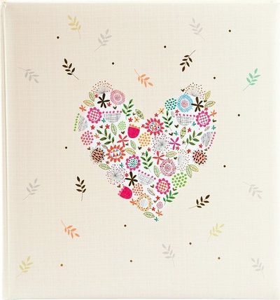 Album fotosh Goldbuch Flower Hearts, 60 fletë, 30x31 cm, shumëngjyrësh