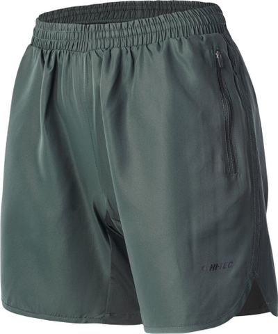 Shorce sportive Hi-Tec Hicko M, me rrip elastik, xhepa me zinxhir, jeshile e errët