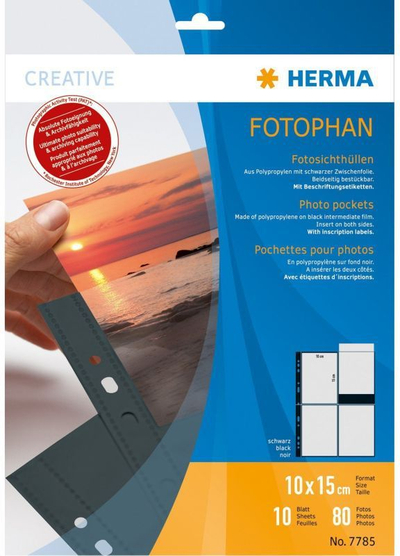 Fletë arkivimi për fotografi Herma, 10 x 15 cm, 10 copë