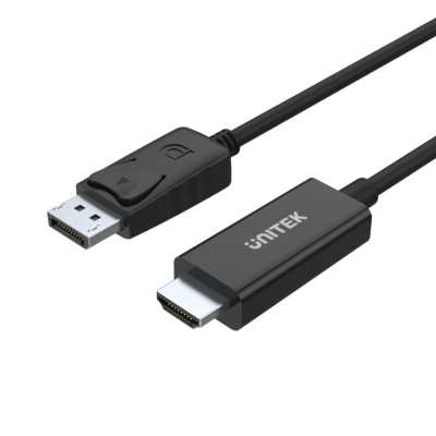 Кабел DisplayPort во HDMI Unitek Y-5118CA, 1.8m, Full HD 1080p, црн