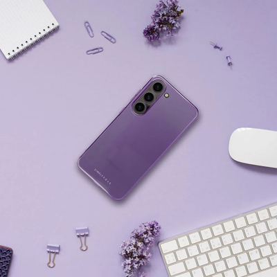 Mbrojtëse telefoni Roar Pure Simple Fit për Samsung Galaxy A34, silikon, transparente, vjollcë