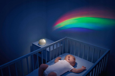 Karusel muzikor Chicco First Dreams Rainbow 3 në 1, projektor ylberi, me muzikë qetësuese, shumëngjyrësh