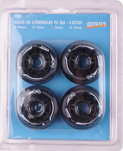 Rrota patinash inline Outrace, 72mm, 82A, e zeza