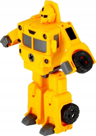 Lodër robot që transformohet Mega Creative Mecha, 4 në 1, montim me vida, i verdhë