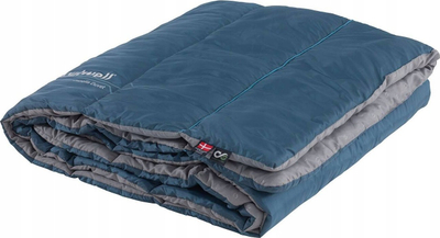 Jorgan kampingu Outwell Canella Duvet, 200 x 135 cm, poliester, blu e errët