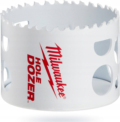 Sharrë rrethore Milwaukee Hole Dozer 49-56-0147, 2-1/2" 64 mm, bi-metal, e bardhë