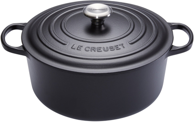 Tene LE CREUSET 21177260000430, 5.3L, 26cm, gize, e zezë