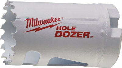Freza vrimash Milwaukee Hole Dozer Bi-Metal 1-5/16", për hekur edhe dru, e bardhë
