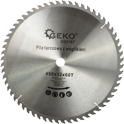 Диск кружна пила GEKO 450mm, 32mm, 60 забци карбид