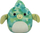 Lodër pelushi për qen Jazwares Squishmallows Dinosaur, 3.5\", set me 2 copë, blu edhe jeshile