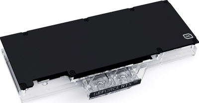 Bllok uji për GPU Alphacool 11975, ftohje me ujë, akril i tejdukshëm, i zi