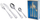 Set bestekësh Fiskars Casa, 24 copë, çelik inox, ngjyrë argjendi