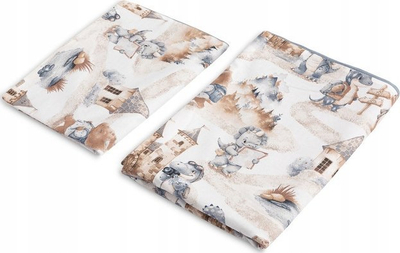 Set shtroja për bebe DRAGONS JEANS, 2 pjesë, 100x135 cm, me shumë ngjyra