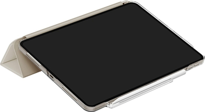 Kapotë Uniq Camden Click për iPad Air 13" 2024, me mbajtëse për Apple Pencil, bezhë