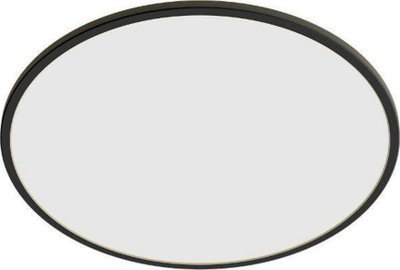Plafonierë LED Philips SuperSlim, 25cm, 4000K, IP54, e zezë