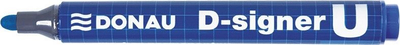 Marker permanent Donau D-Signer U, 2-4 mm, i kaltër