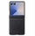 Kapak telefoni Dux Ducis Star Pattern për Samsung Galaxy Z Flip7, lëkurë sintetike, mbyllje me magnet, i zi