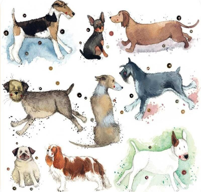 Nënfilxhan Teka Mug C175 Dogs, për filxhan, dizajn me qenushë, shumëngjyrësh