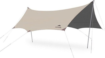 Mbulesë kampingu Naturehike Sky Ti Black Octagon S, 25 m², 150D Oxford, ngjyrë keki