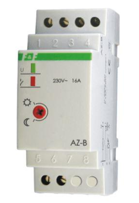 Modul zmbrapës dritash F&amp;F AZ-B-UNI, për shinë DIN, sensor IP65, i bardhë