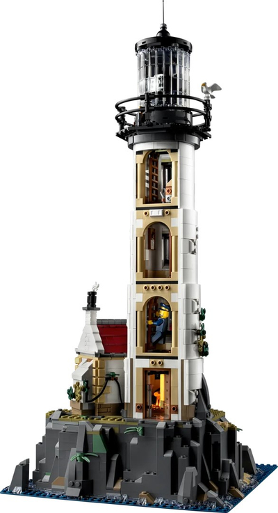 Set ndërtimi LEGO Ideas Motorized Lighthouse 21335, motor i motorizuar, mbi 2000 pjesë, shumëngjyrësh